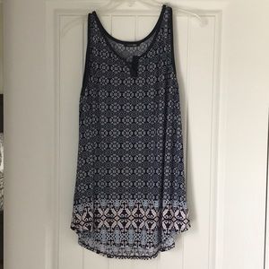 Paper Moon navy print sleeveless top